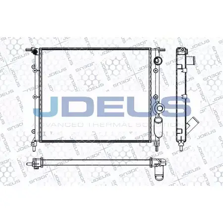 Радиатор охлаждения двигателя JDEUS RA0230291 J16AEB 2380432 S 9AHY