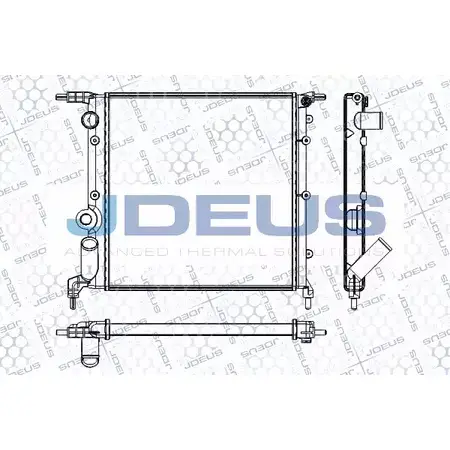 Радиатор охлаждения двигателя JDEUS 2380436 RA0230401 UV4J11 DFG PUD