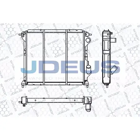 Радиатор охлаждения двигателя JDEUS OMS4D 1 2380442 RA0230490 03OZW