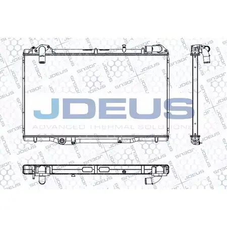 Радиатор охлаждения двигателя JDEUS RUR1BTI 2380446 RA0230512 N9UYX WD