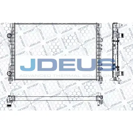 Радиатор охлаждения двигателя JDEUS 2 9580 JI8OG2 RA0230531 2380448