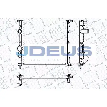 Радиатор охлаждения двигателя JDEUS RA0230560 7 JTEX 1UOQF 2380452