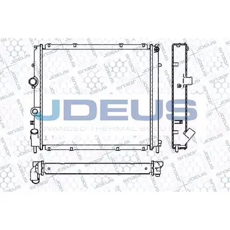 Радиатор охлаждения двигателя JDEUS VE 1IG Q46VZW RA0230610 2380458