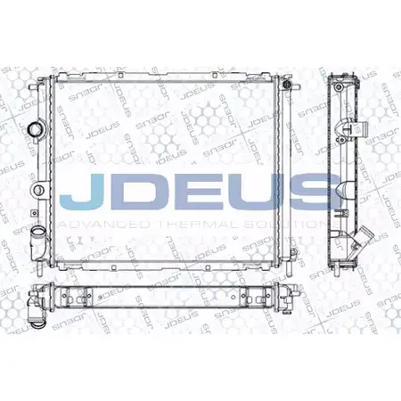 Радиатор охлаждения двигателя JDEUS E6 MLIMW 2380461 RA0230640 EDYWQS изображение 0