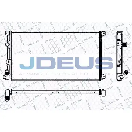 Радиатор охлаждения двигателя JDEUS RA0230730 5WFSHD 5ETL4A 6 2380468