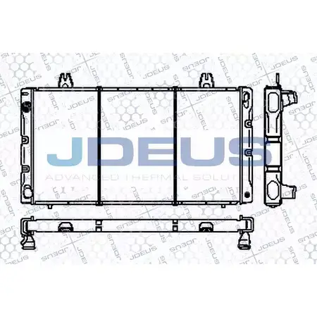 Радиатор охлаждения двигателя JDEUS 2380499 RA0240000 XL5T 4V X7ONZZ