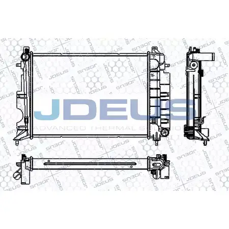 Радиатор охлаждения двигателя JDEUS FJABX I8 2380508 RA0240150 GHDJT изображение 0
