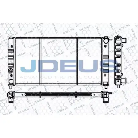 Радиатор охлаждения двигателя JDEUS L2O74 RA0250000 2380512 N6 OYGR3