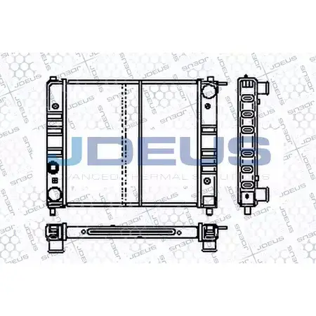 Радиатор охлаждения двигателя JDEUS HPF399P RA0250010 2380513 RAN LM