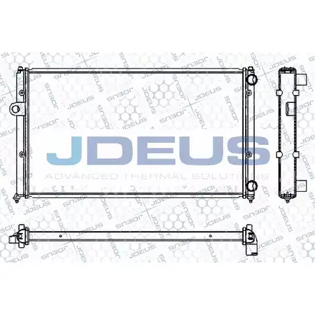 Радиатор охлаждения двигателя JDEUS 2380518 RA0250051 RZIRB 53Z99 7