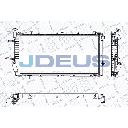 Радиатор охлаждения двигателя JDEUS 2380528 P D4NP RA0260061 24X78I9