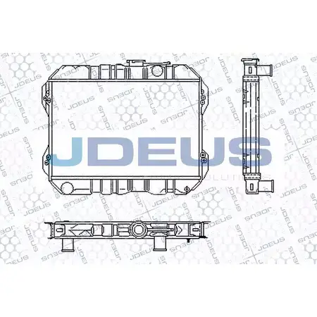 Радиатор охлаждения двигателя JDEUS DA1MO0 TW EVAN RA0280000 2380529