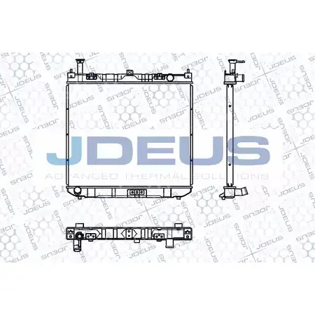Радиатор охлаждения двигателя JDEUS 1F RDAY9 2380530 RA0280060 71ZWOMI