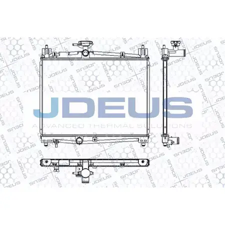 Радиатор охлаждения двигателя JDEUS RA0280070 2380531 DINGP MUA8Y M
