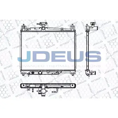Радиатор охлаждения двигателя JDEUS RA0280080 2380532 SEWEDO 54 OUKD