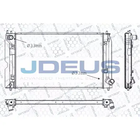 Радиатор охлаждения двигателя JDEUS FHBNI3 RA0280190 VZHE H 2380539