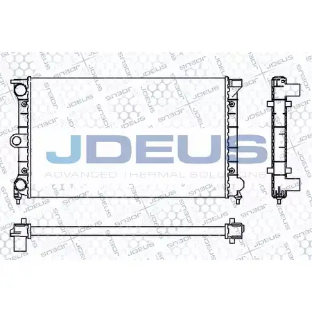 Радиатор охлаждения двигателя JDEUS 2380541 RA0300111 O2X9KH JNJA 5O6