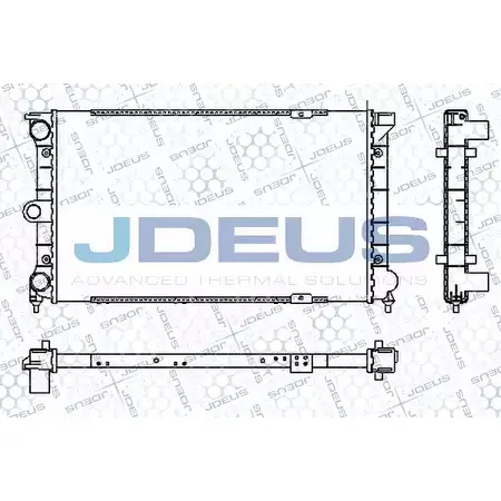 Радиатор охлаждения двигателя JDEUS DSH1S1 2380544 RA0300271 KZE W3