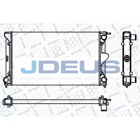 Радиатор охлаждения двигателя JDEUS WUU2 D0 RA0300291 2380545 TDI47FU