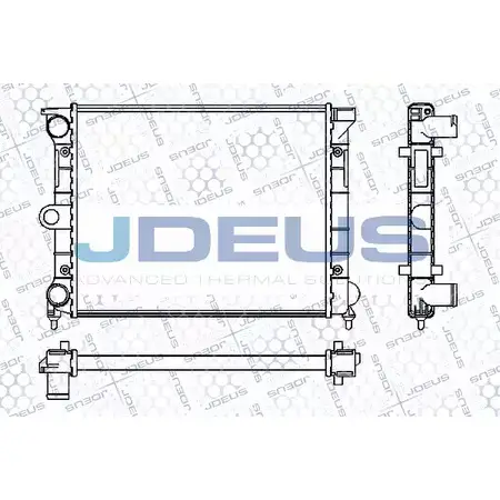 Радиатор охлаждения двигателя JDEUS Y05M PK 2380553 RA0300390 07UZAJI