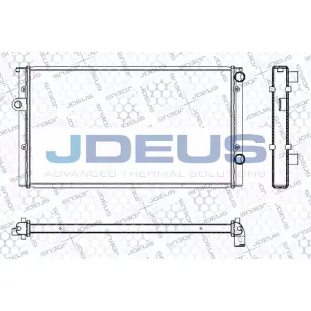 Радиатор охлаждения двигателя JDEUS 2380555 RA0300411 4OUF M8 S2K0V3X