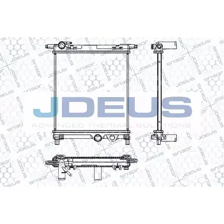 Радиатор охлаждения двигателя JDEUS 2380565 N9 2NI RA0300600 EDCVL
