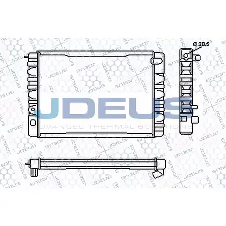 Радиатор охлаждения двигателя JDEUS OZC T0HJ RA0310040 2380567 SIGGNU