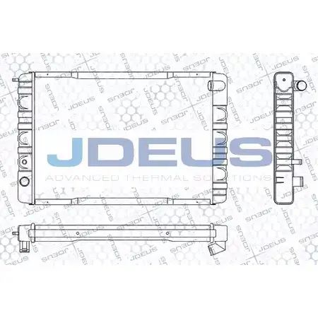 Радиатор охлаждения двигателя JDEUS 2380568 VB QDD 7XO5GUJ RA0310050