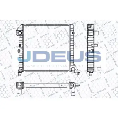Радиатор охлаждения двигателя JDEUS 2380570 RA0310141 AZQY7KU VBAJ IPM
