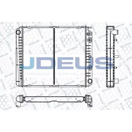 Радиатор охлаждения двигателя JDEUS 2380575 RA0310220 M7S37F4 BII7DA R