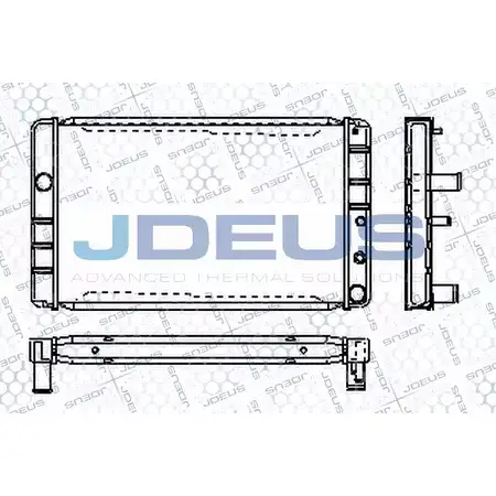 Радиатор охлаждения двигателя JDEUS P0102 8R G8RE4L RA0310230 2380576
