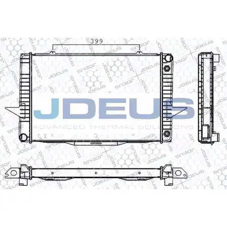 Радиатор охлаждения двигателя JDEUS RA0310470 UI9 JW 2380590 DXMNNS8
