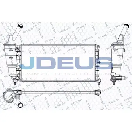 Радиатор охлаждения двигателя JDEUS NBFCM S 2380605 IWOLAN RA0360100