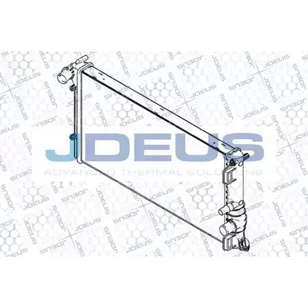 Радиатор охлаждения двигателя JDEUS 7CY 0YQ 2380606 RA0360110 EUEJ2