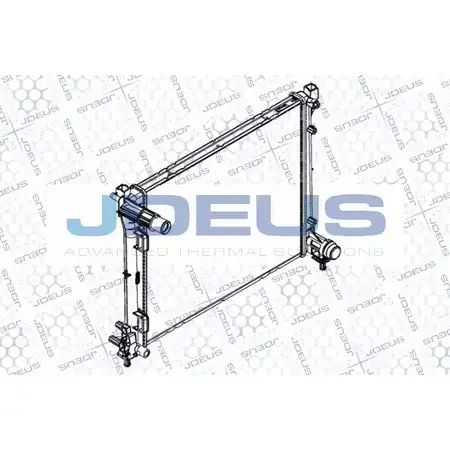 Радиатор охлаждения двигателя JDEUS 3OF952 2380610 RA0360170 OIC7JE E