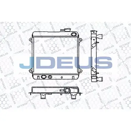 Радиатор охлаждения двигателя JDEUS HFS77T7 RA0370000 2380613 U M7T5