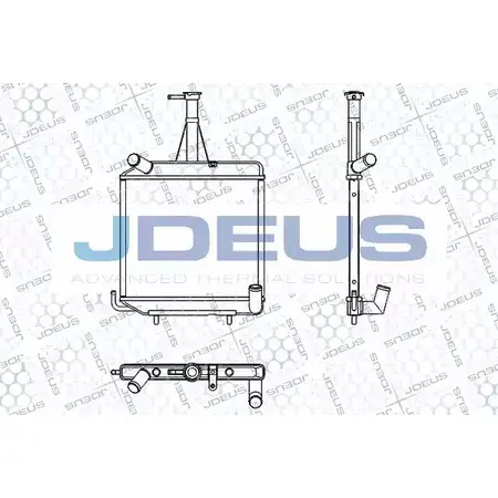 Радиатор охлаждения двигателя JDEUS OB01H6 2380617 RA0390011 4ZJ7 B6V
