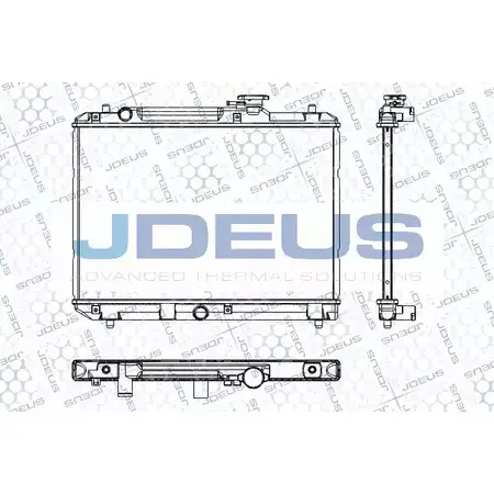 Радиатор охлаждения двигателя JDEUS JDX 5N RA0420021 NCUQ0 2380620