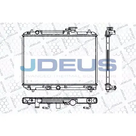 Радиатор охлаждения двигателя JDEUS UJ1JON RA0420031 2380621 4E F6I