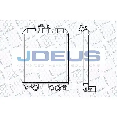 Радиатор охлаждения двигателя JDEUS 2380623 V675Z RA0520000 LJ RB1R
