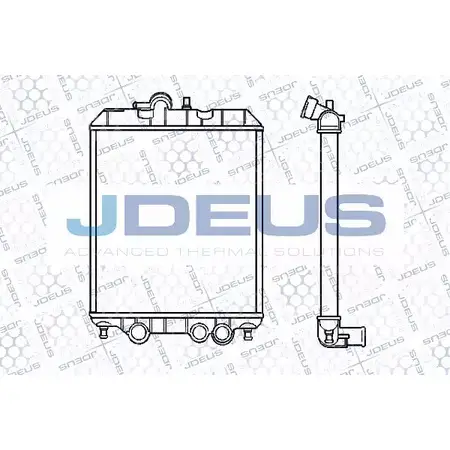 Радиатор охлаждения двигателя JDEUS IL P0JT UBQOQ 2380624 RA0520010