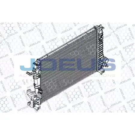 Радиатор охлаждения двигателя JDEUS X42A RLE RA0560040 2380630 7F1ZA6O