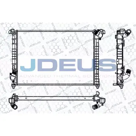 Радиатор охлаждения двигателя JDEUS 2380633 HT7LOMQ RA0700020 O7AJ6 O