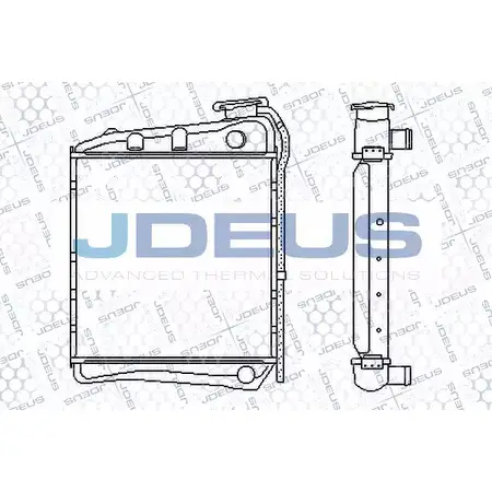 Радиатор охлаждения двигателя JDEUS GK 9XZ 71U7NLC 2380634 RA0990160