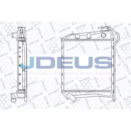 Радиатор охлаждения двигателя JDEUS EW 5QNE RA0990220 STCLZ 2380635