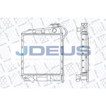 Радиатор охлаждения двигателя JDEUS SKLTSP JZJ8D LK RA0990230 2380636