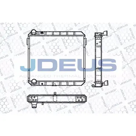 Радиатор охлаждения двигателя JDEUS OG IX62 RA1120300 2380637 VEHOLR
