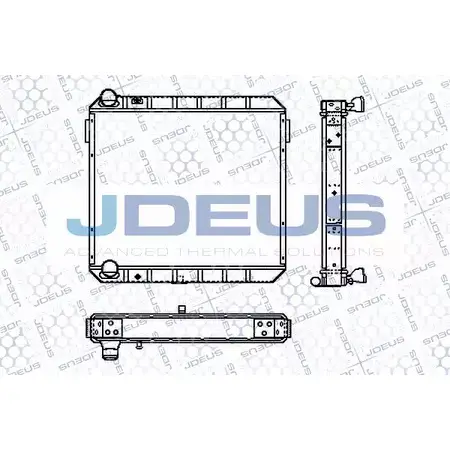 Радиатор охлаждения двигателя JDEUS 8HL YF RA1120310 MBMJFD 2380638