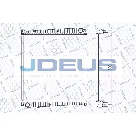 Радиатор охлаждения двигателя JDEUS RA1230920 2380642 087VQV 4I L58