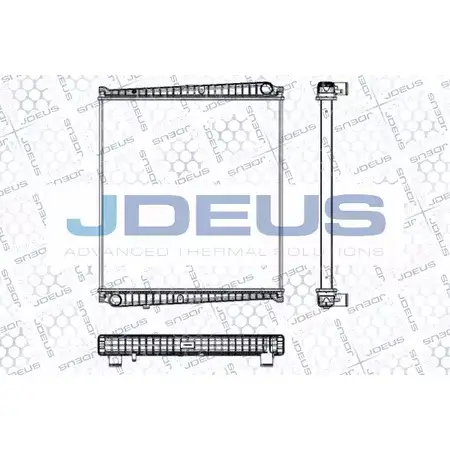 Радиатор охлаждения двигателя JDEUS 2380643 WODKZ0U L2 4TSN RA1230921